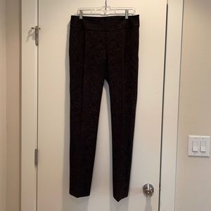 Women’s Black with gold paisley design pants